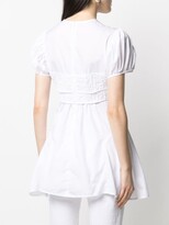Thumbnail for your product : Cecilie Bahnsen Embroidered Draped-Sleeved Blouse