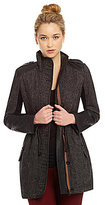 Thumbnail for your product : Sam Edelman Tweed Anorak Stand-Collar Coat