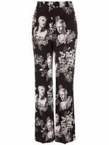Thumbnail for your product : Etro Graphic-Print Silk Trousers