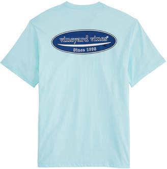 Vineyard Vines Island Herringbone Surf Logo Short-Sleeve Pocket Tee