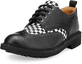 Thumbnail for your product : Givenchy Checkerboard Commando Derby Shoe, Black/White