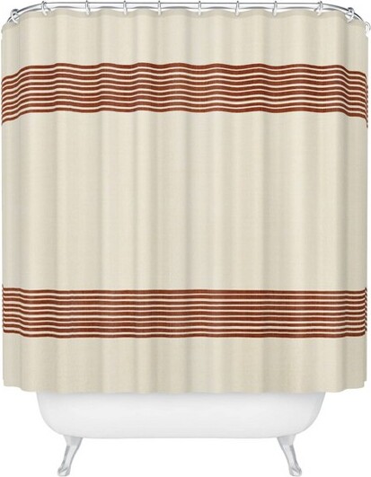 Deny Designs DenyDesignsBeckyBaileyBandinRustShowerCurtain
