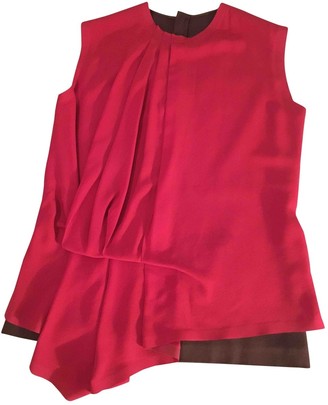 Maison Margiela Red Silk Top for Women