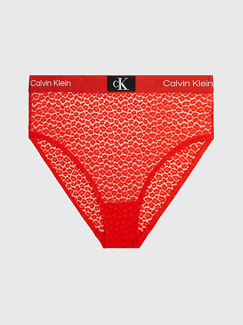 Calvin Klein Lace High Waisted Bikini Briefs - CK96 - ShopStyle Knickers