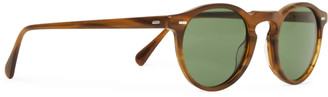 Oliver Peoples Gregory Peck Round-Frame Tortoiseshell Acetate Sunglasses