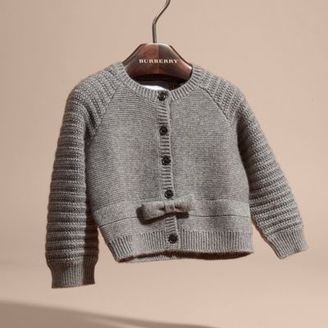 Burberry Multi-stitch Cashmere Cotton Cardigan