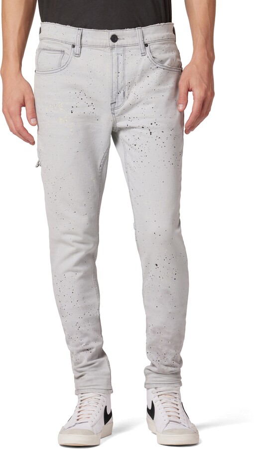 Hudson Zack Paint Splatter Skinny Jeans ShopStyle