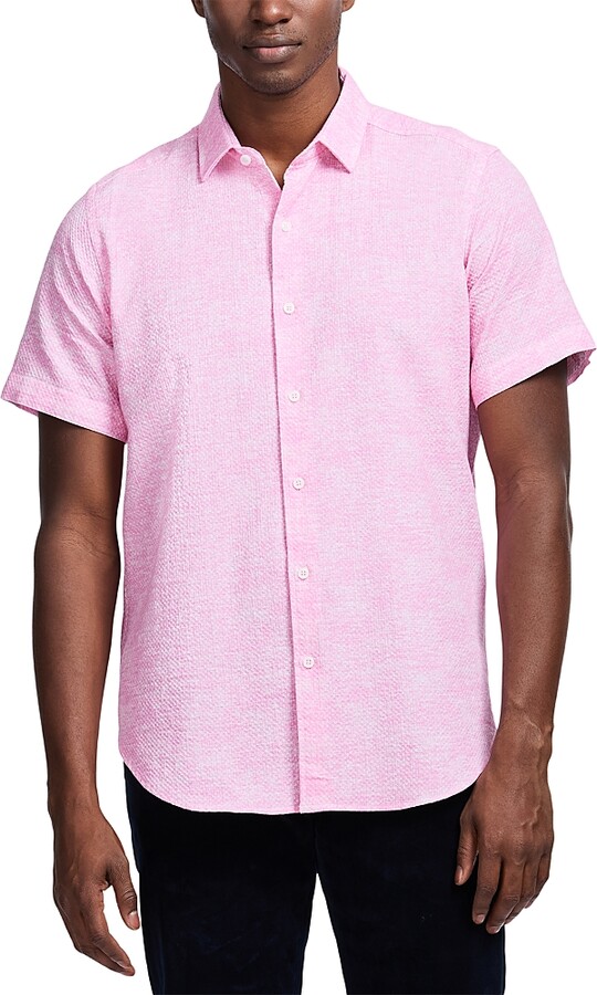Robert Graham Reid Textured Short Sleeve Woven Shirt