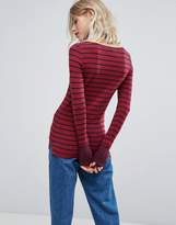 Thumbnail for your product : Esprit Long Sleeve Stripe Top