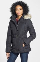 Thumbnail for your product : Laundry by Design Faux Fur Trim Belted Puffer Jacket (Online Only)