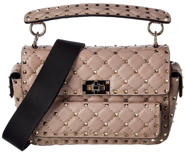 Valentino Rockstud Spike Medium Leather Shoulder Bag ShopStyle