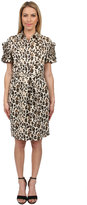 Thumbnail for your product : Teri Jon Animal Print Dress with Tie in Leopard