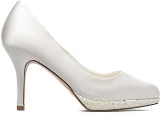 Menbur Women's Cecilia Rounded toe High Heels in White