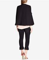 Thumbnail for your product : City Chic Trendy Plus Size Sharp Cape Jacket
