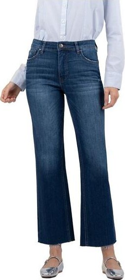 KUT from the Kloth Women's Kelsey Ankle Slim Fit Flare Jeans Royal 0 27