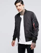Thumbnail for your product : Alpha Industries Ma1-Tt Bomber Jacket Slim Fit In Black