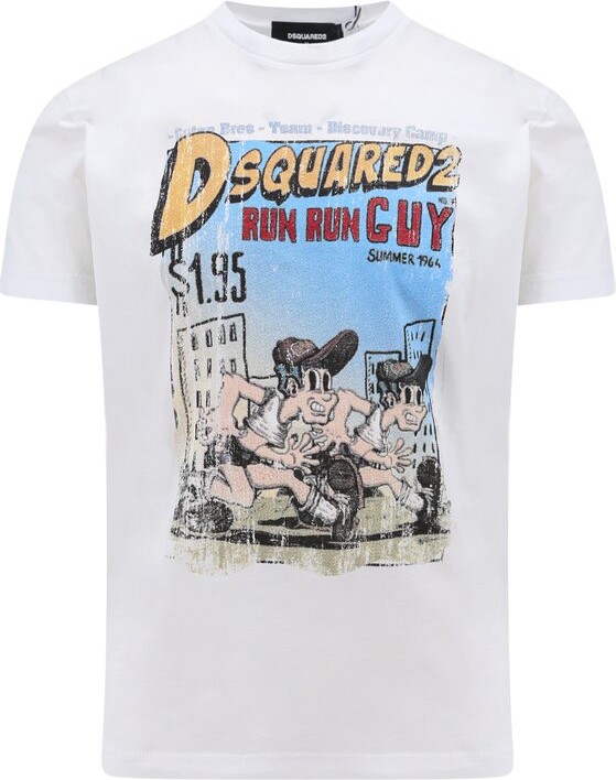 Dsquared2 Graphic Printed Crewneck T-Shirt