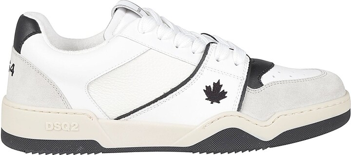 スニーカー Dsquared2 Spiker Sneakers In Smooth Leather Spiker Sneakers