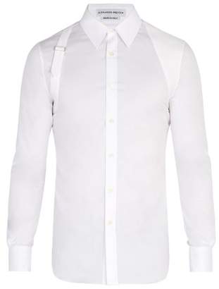 Alexander McQueen Harness Cotton Blend Shirt - Mens - White