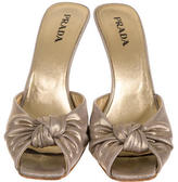 Thumbnail for your product : Prada Metallic Sandals