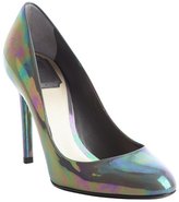 Thumbnail for your product : Christian Dior graphite 'Sublime' iridescent leather pumps