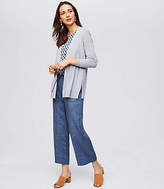 Thumbnail for your product : LOFT Pointelle Slit Open Cardigan