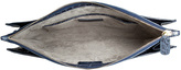 Thumbnail for your product : Nancy Gonzalez Crocodile/Haircalf Clutch in Navy