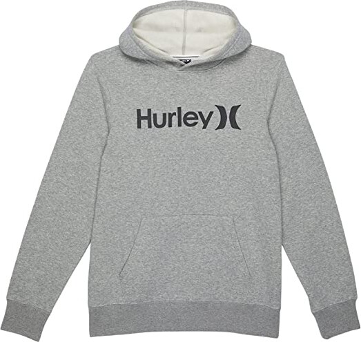 BLACK - Boys' Hurley One and Only Logo Fleece Pullover Hoodie
