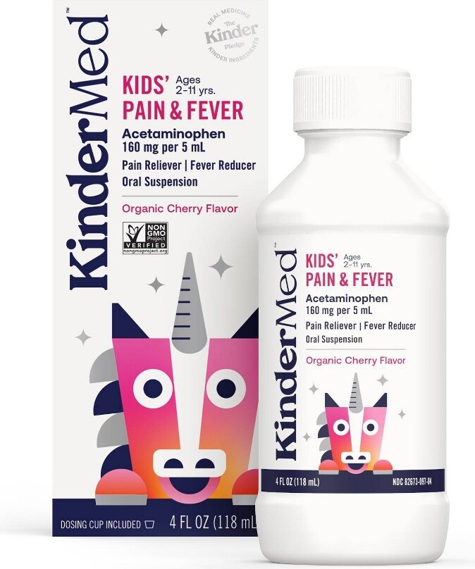 KinderMed Kids' Pain Reliever and Fever Reducer Liquid 4 fl oz
