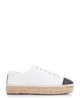 Thumbnail for your product : KENDALL + KYLIE Kendall & Kylie Kendall Kylie Sequin Toe Lace Up Leather Espadrilles Colour: Lat
