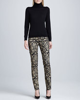 Thumbnail for your product : Lafayette 148 New York Curvy Slim Printed Jeans