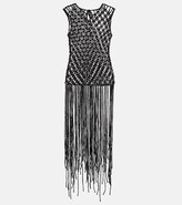 Fringed woven top 