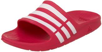 adidas Kids Duramo Slides, Bold Pink/Footwear White/Bold Pink, D US Big Kid