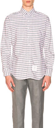Thom Browne Classic Long Sleeve Point Collar Shirt