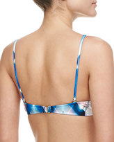 Thumbnail for your product : Milly Maxime Printed Underwire Swim Top, Blue