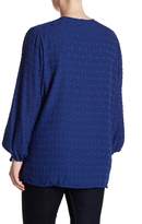Thumbnail for your product : Melissa McCarthy Surplice Neck Textured Blouse (Plus Size)