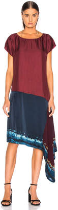 Raquel Allegra Scarf Dress in Crimson Tie Dye | FWRD