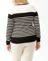 Thumbnail for your product : Forever 21 Plus Size Buttoned Multi-Stripe Sweater