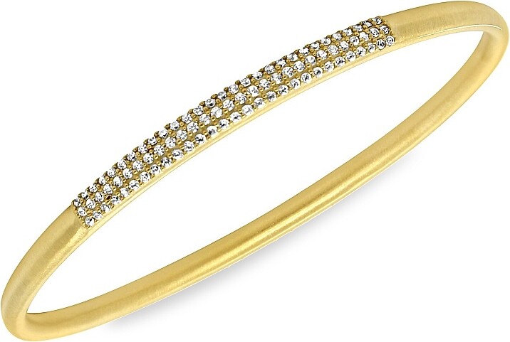 Dean Davidson Women's Icon Signature Pavé Cubic Zirconia Bangle Bracelet - Gold