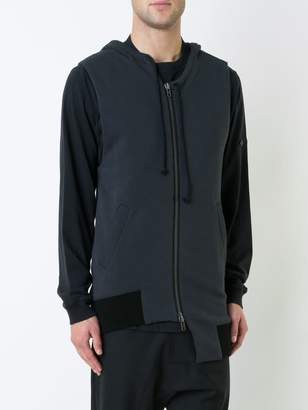 Ann Demeulemeester asymmetric zipped hoodie
