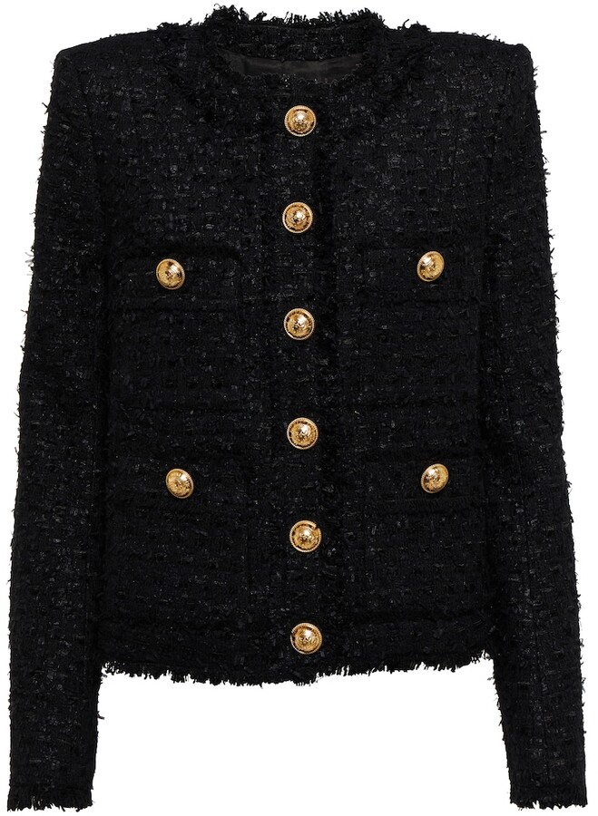 black tweed jacket
