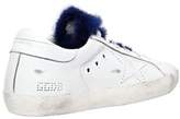 Thumbnail for your product : Golden Goose 20mm Super Star Leather & Mink Sneakers