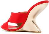 Thumbnail for your product : Ferragamo sculpted heel mules