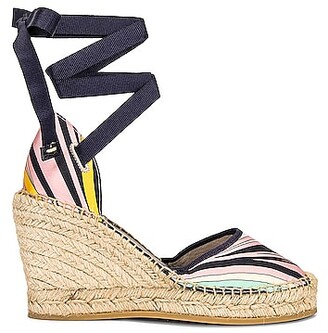 Emilio Pucci Onde Wedges in Pink