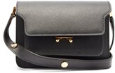 Thumbnail for your product : Marni Trunk Mini Saffiano-leather Shoulder Bag - Black