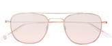 Thumbnail for your product : Garrett Leight rose gold Club House 50 sunglasses