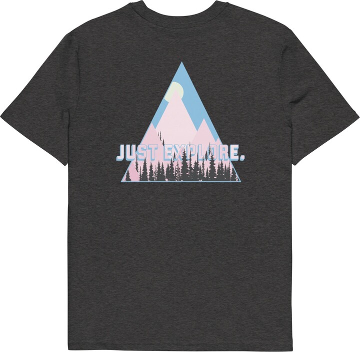 Anchor & Crew Dark Heather Grey Just Explore. Seeker Organic Cotton T-Shirt - Women