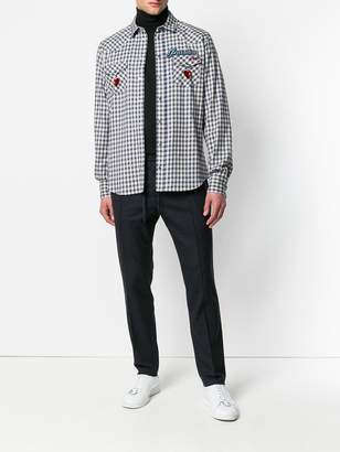 Dolce & Gabbana Paradiso embroidered checked shirt