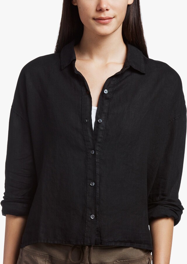 James Perse Canvas Linen Boxy Shirt