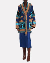 Thumbnail for your product : Alanui Icon Cashmere-Wool Wrap Cardigan